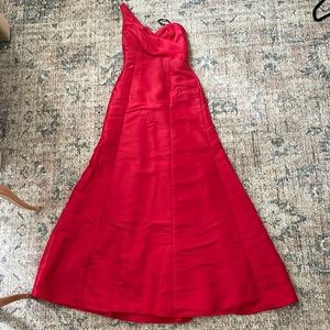Alvin’s Valenta Maids red bridesmaid dress